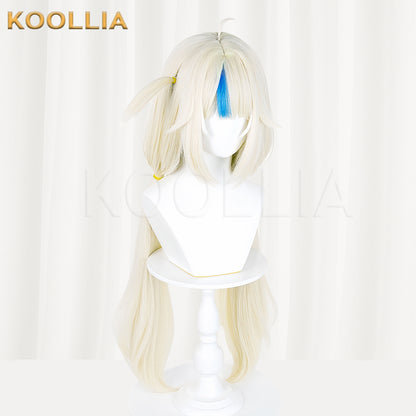 VTuber Gawr Gura reincarnated as Sameko Saba Long Yellow Hair Basic Wig