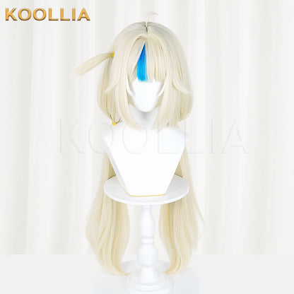 VTuber Gawr Gura reincarnated as Sameko Saba Long Yellow Hair Basic Wig