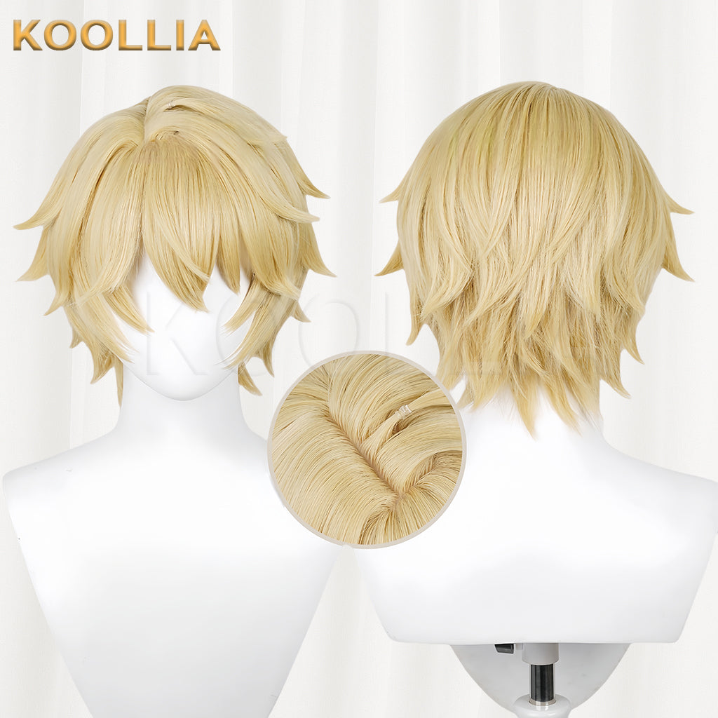 Honkai: Star Rail Gepard Short Yellow Hair Basic Wig