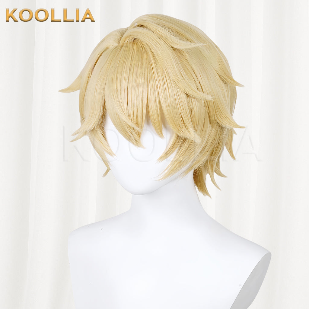 Honkai: Star Rail Gepard Short Yellow Hair Basic Wig