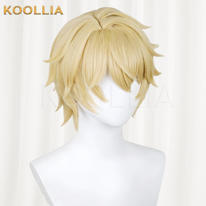 Honkai: Star Rail Gepard Short Yellow Hair Basic Wig