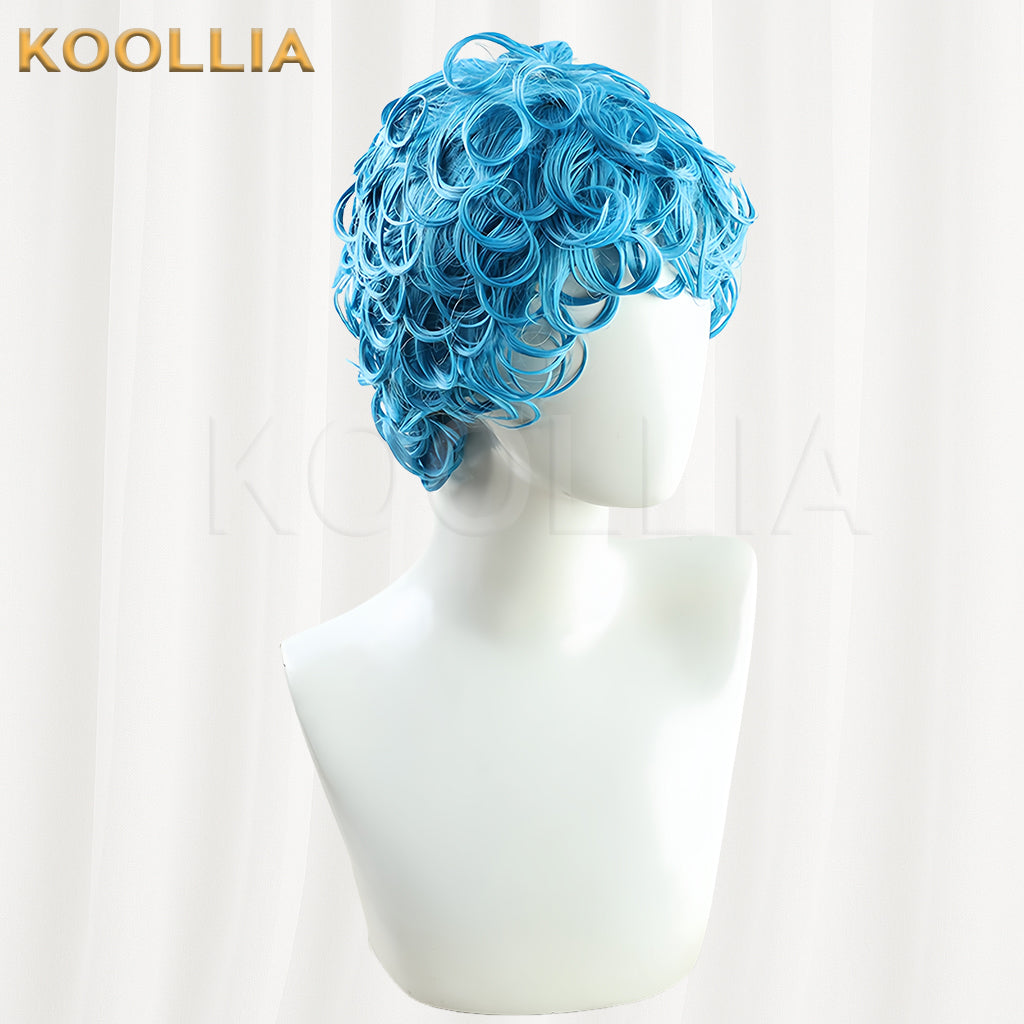 JoJo's Bizarre Adventure Ghiaccio Short Blue Hair Basic Wig