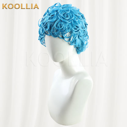 JoJo's Bizarre Adventure Ghiaccio Short Blue Hair Basic Wig