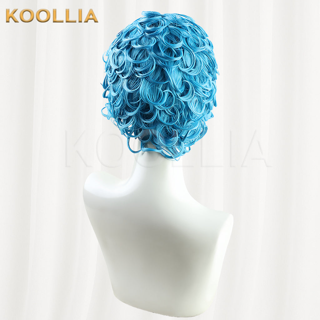 JoJo's Bizarre Adventure Ghiaccio Short Blue Hair Basic Wig
