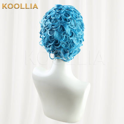 JoJo's Bizarre Adventure Ghiaccio Short Blue Hair Basic Wig