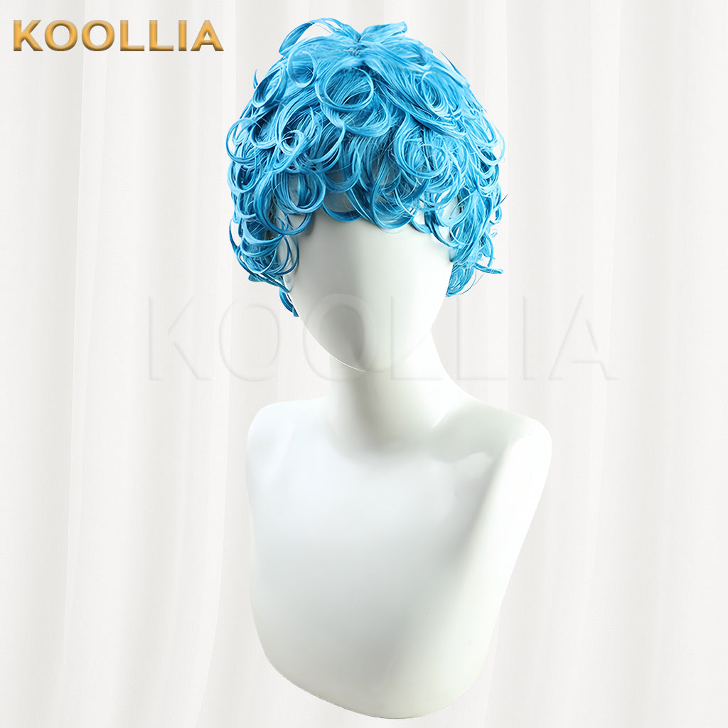 JoJo's Bizarre Adventure Ghiaccio Short Blue Hair Basic Wig