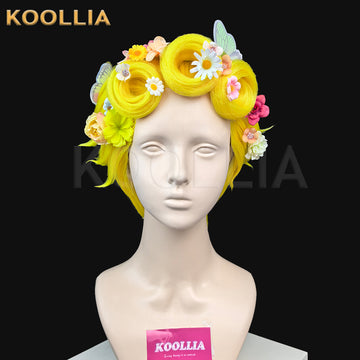 JoJo's Bizarre Adventure Giorno Giovanna Long Yellow Hair Styled Basic Wig(Pre Order) - KOOLLIA