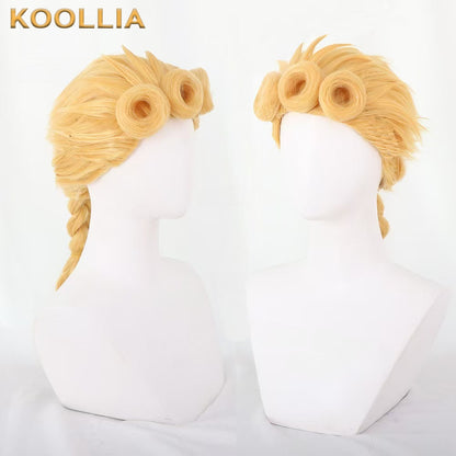 JoJo's Bizarre Adventure Giorno Giovanna Long Yellow Hair Basic Wig