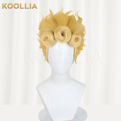 JoJo's Bizarre Adventure Giorno Giovanna Long Yellow Hair Basic Wig