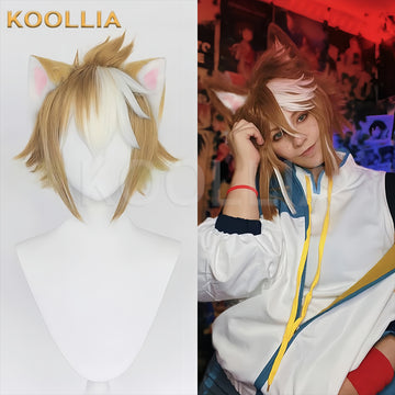 Genshin Impact Gorou Short Brown Hair Basic Wig - KOOLLIA