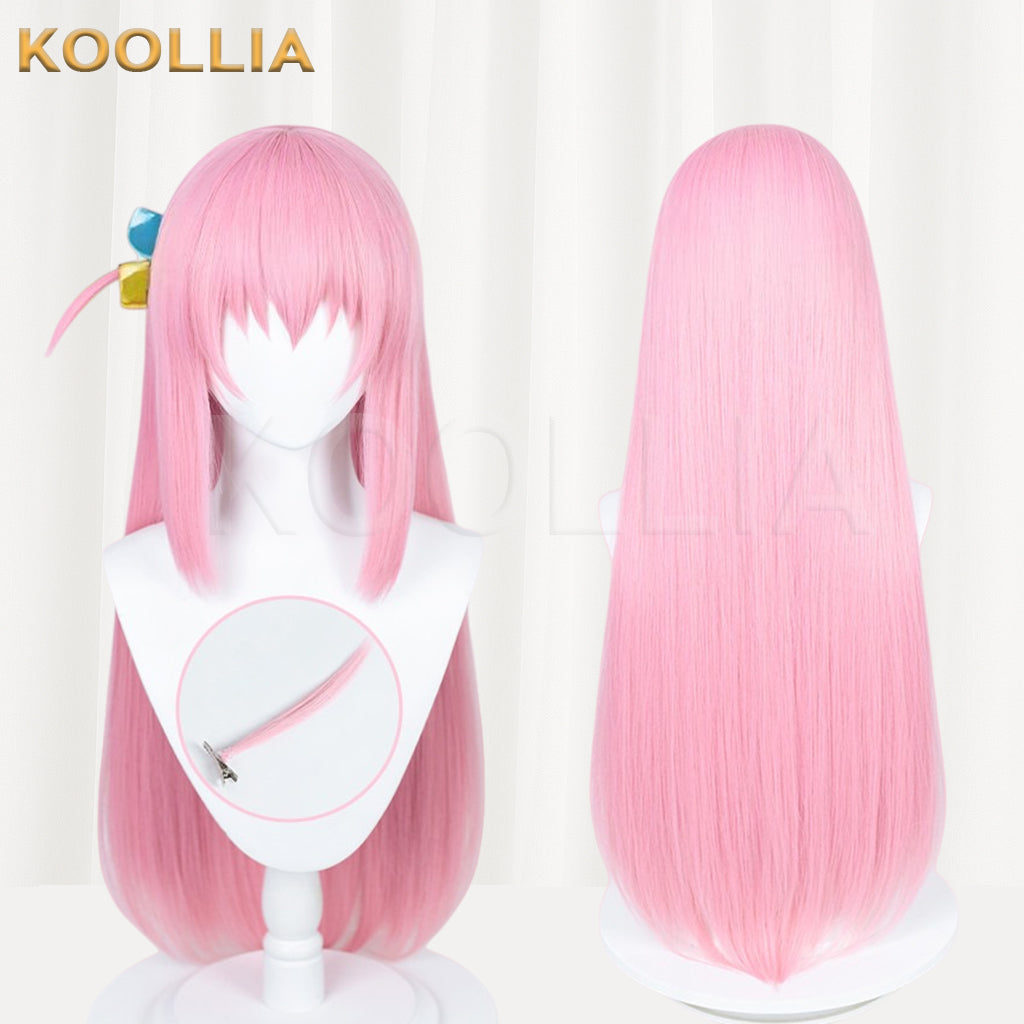 Bocchi The Rock Gotō Hitori Long Pink Hair Basic Wig