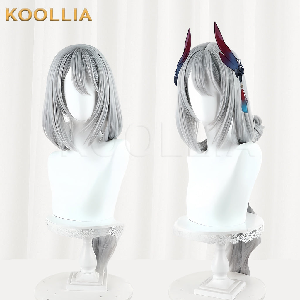 Honkai: Star Rail Hanya Long Grey Hair Basic Wig