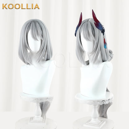 Honkai: Star Rail Hanya Long Grey Hair Basic Wig
