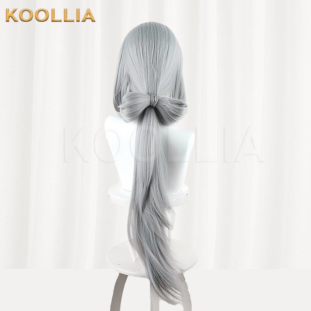 Honkai: Star Rail Hanya Long Grey Hair Basic Wig