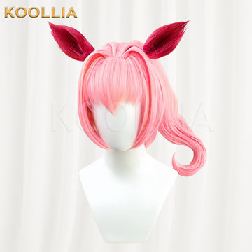 Umamusume: Pretty Derby Haru Urara Long Pink Hair Basic Wig - KOOLLIA