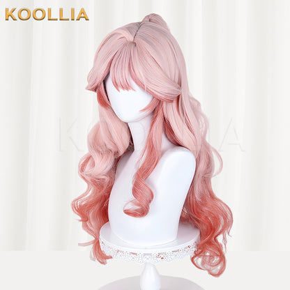 Arknights Haruka Shino Long Pink+Orange Hair Basic Wig