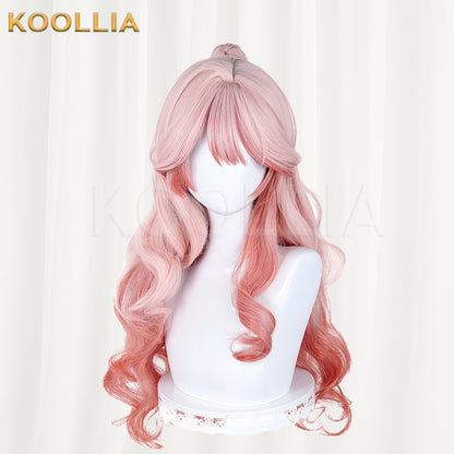 Arknights Haruka Shino Long Pink+Orange Hair Basic Wig