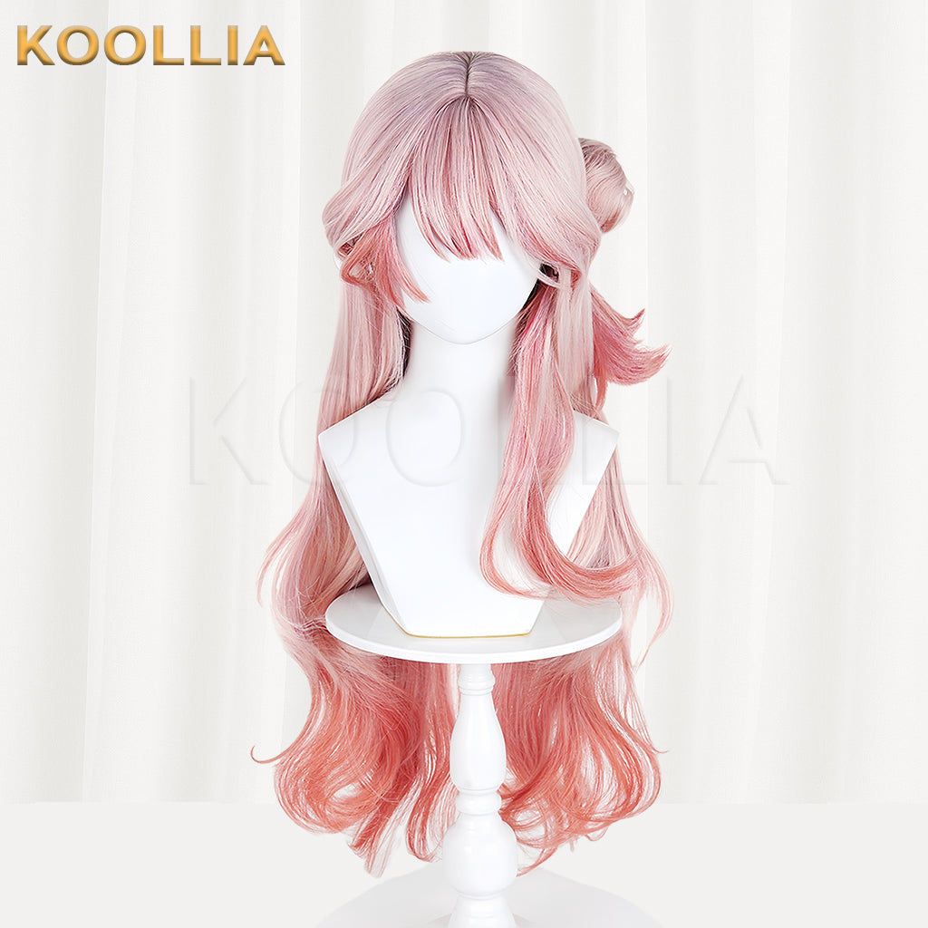 Arknights Haruka Shino Long Pink+Orange Hair Basic Wig