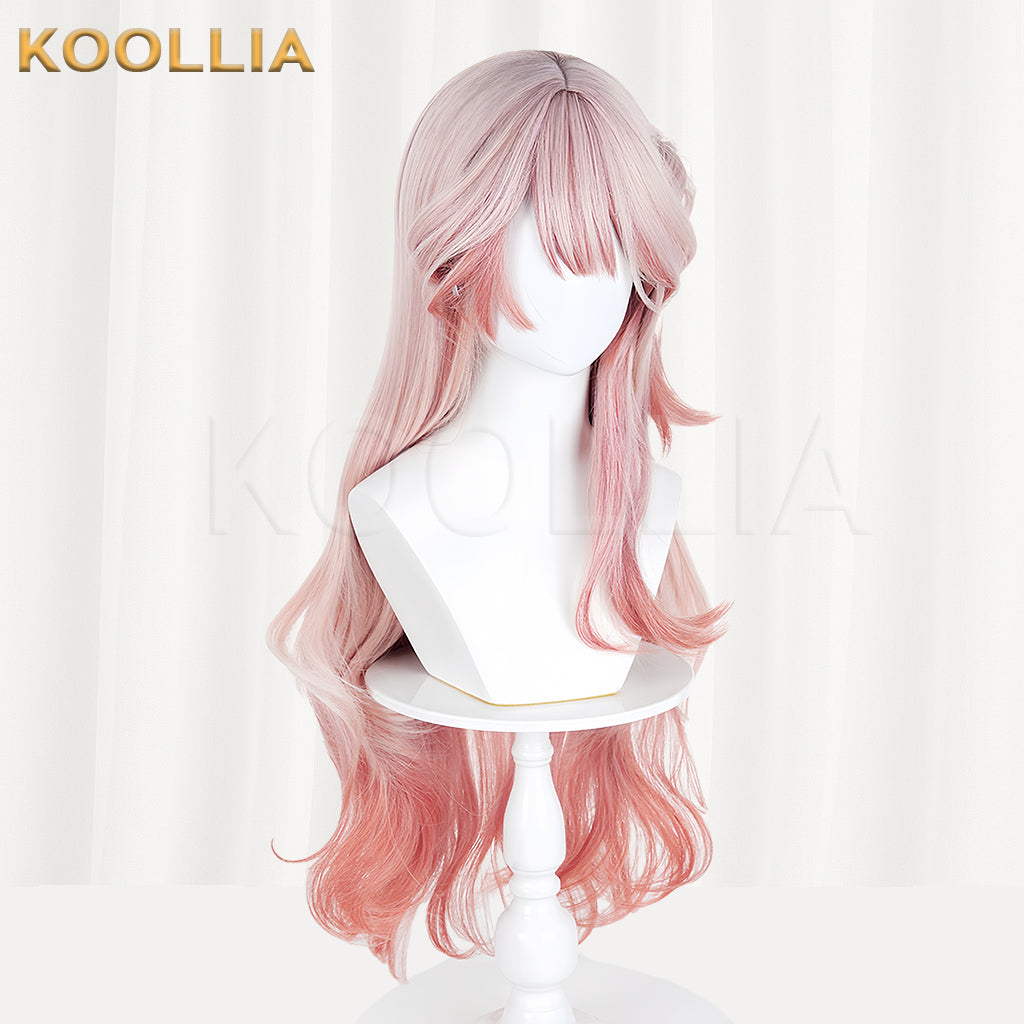Arknights Haruka Shino Long Pink+Orange Hair Basic Wig