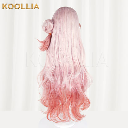 Arknights Haruka Shino Long Pink+Orange Hair Basic Wig
