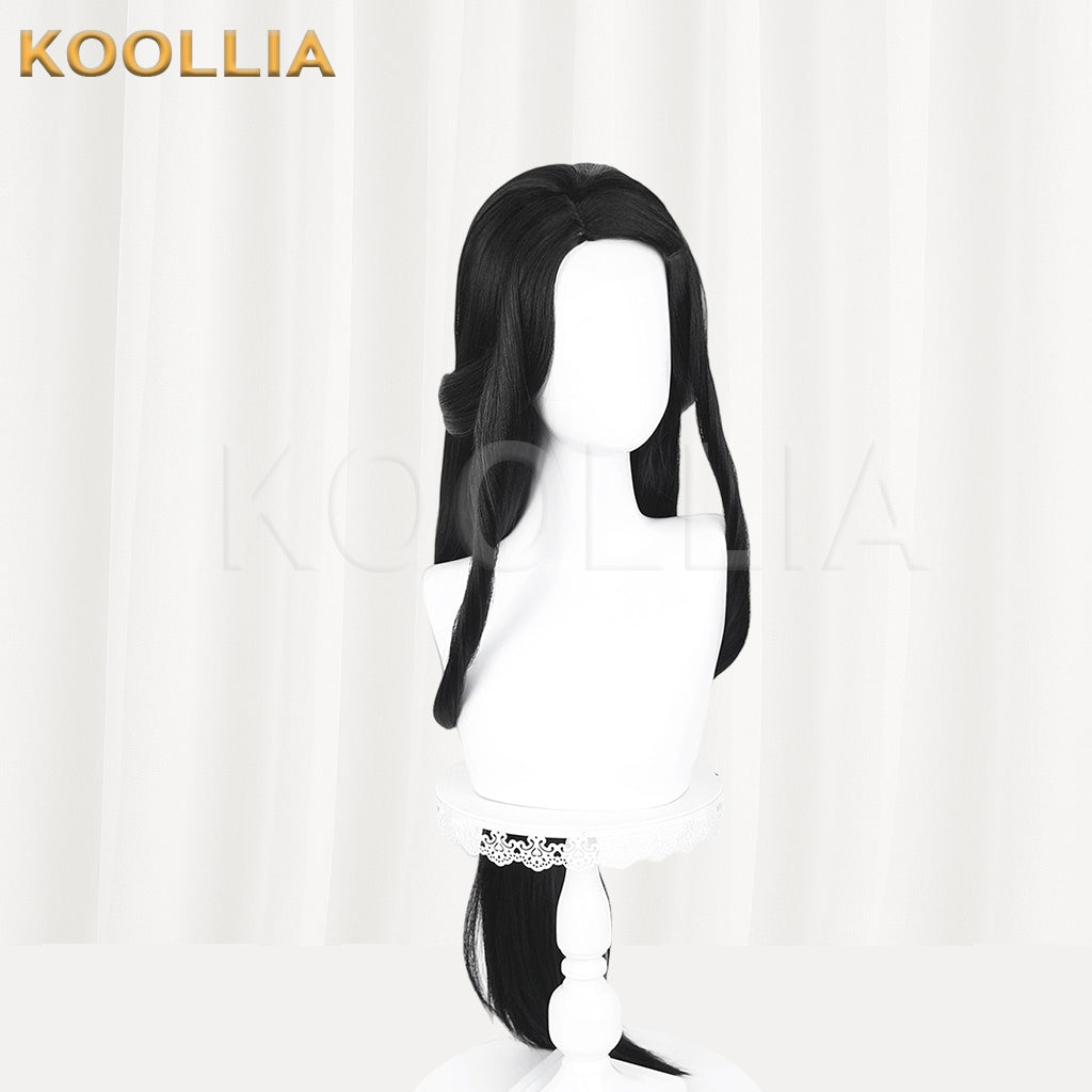 Demon Slayer Hashibira Kotoha Long Black Hair Basic Wig