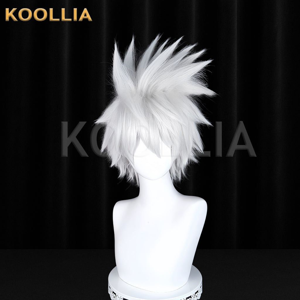 Naruto Hatake Kakashi Short Sliver White Hair Basic Wig