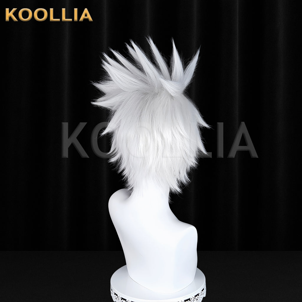 Naruto Hatake Kakashi Short Sliver White Hair Basic Wig