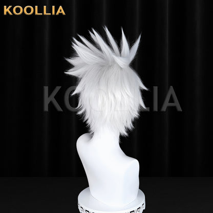 Naruto Hatake Kakashi Short Sliver White Hair Basic Wig