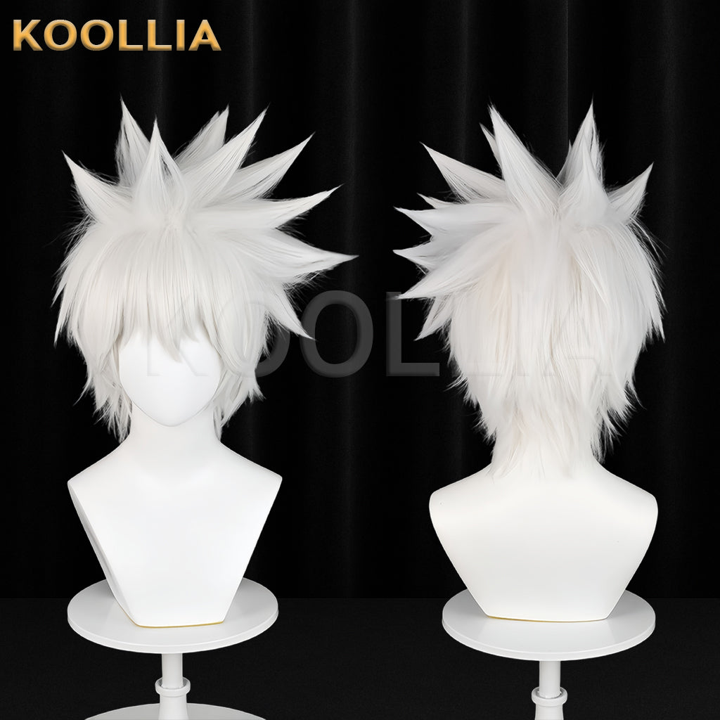 Naruto Hatake Kakashi Short Sliver White Hair Basic Wig