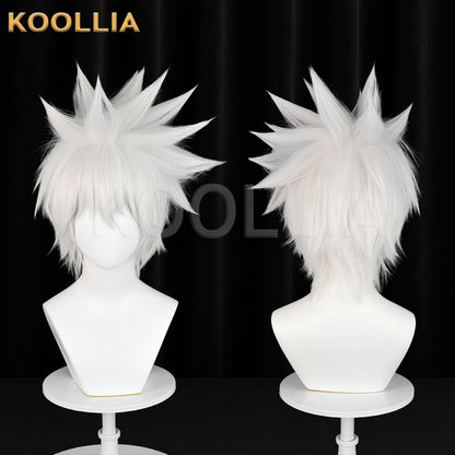 Naruto Hatake Kakashi Short Sliver White Hair Basic Wig