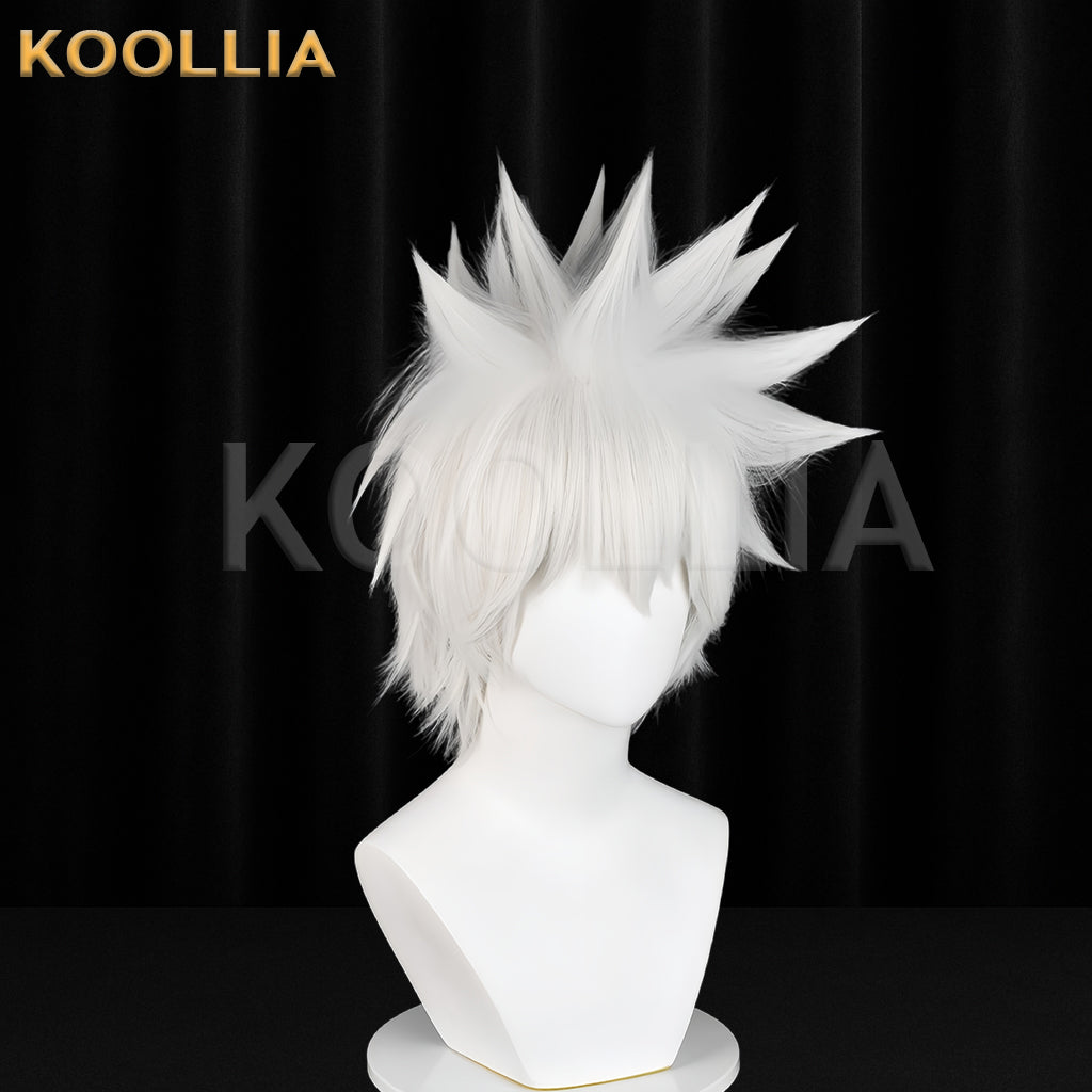 Naruto Hatake Kakashi Short Sliver White Hair Basic Wig
