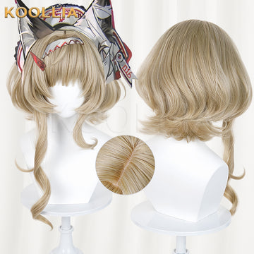 Arknights Haze Long Blonde Hair Basic Wig Multi-angle Display by koollia