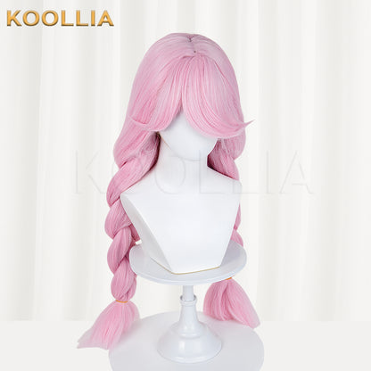 Eggy Party Heather Long Pink Hair Basic Wig