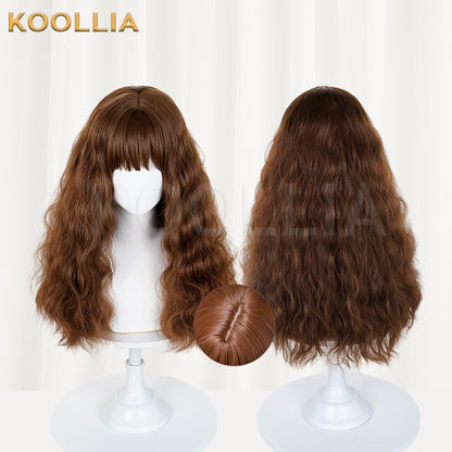 Harry Potter Hermione Jean Granger Long Brown Hair Basic Wig