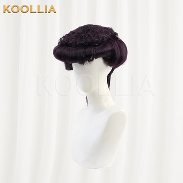 Josuke Higashikata cosplay wig with pre-styled pompadour front view