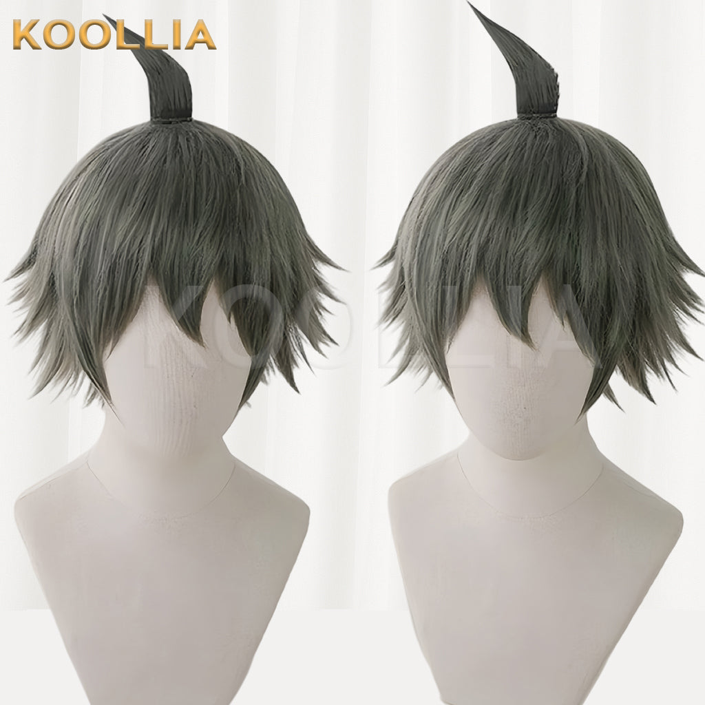 Danganronpa Hinata Hajime Short Green Hair Basic Wig
