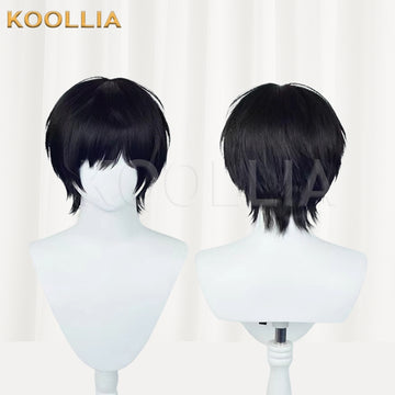 Chainsaw Man Yoshida Hirofumi Short Black Hair Basic Wig - KOOLLIA