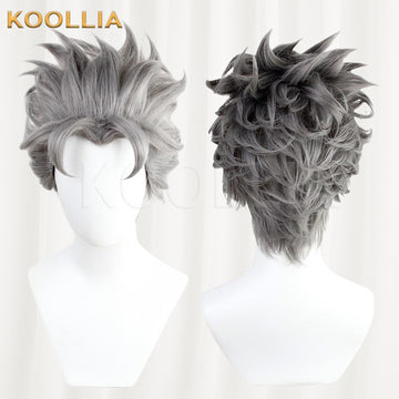 JoJo's Bizarre Adventure Hirose Koichi Short Gray Hair Basic Wig - KOOLLIA