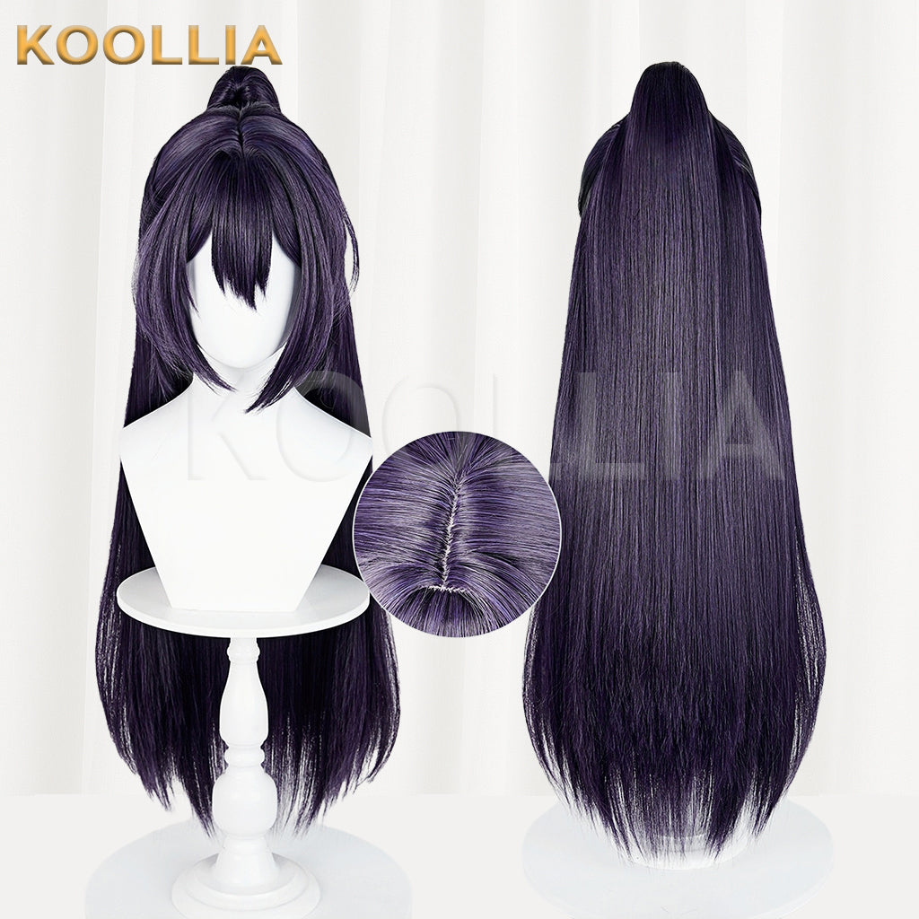 Limbus Company Hong Lu Long Purple Hair Basic Wig