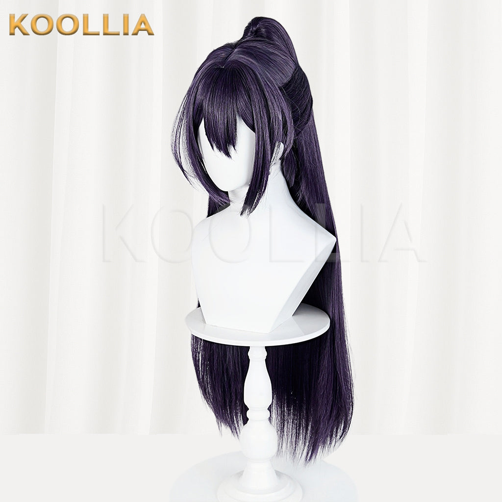 Limbus Company Hong Lu Long Purple Hair Basic Wig