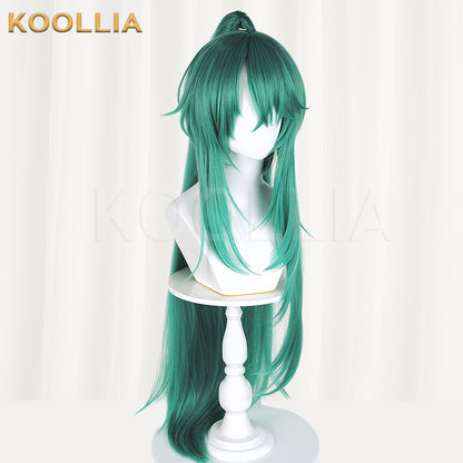 Arknights Hoshiguma Long Green Hair Basic Wig