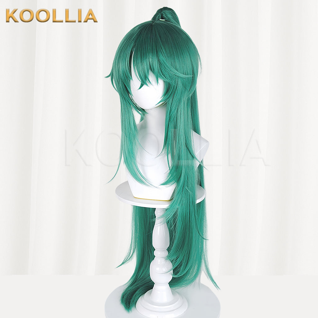 Arknights Hoshiguma Long Green Hair Basic Wig