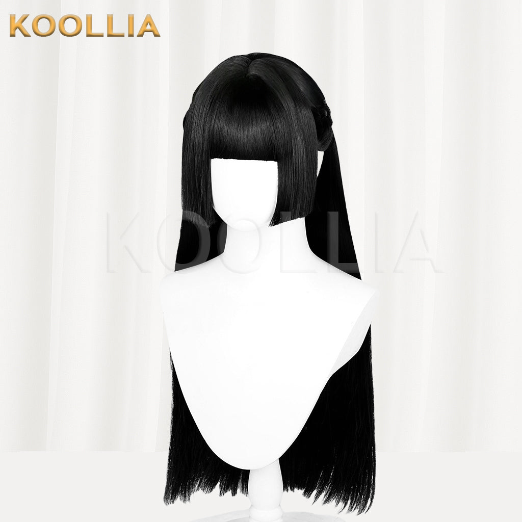 Zenless Zone Zero Hoshimi Miyabi Long Black Hair Basic Wig