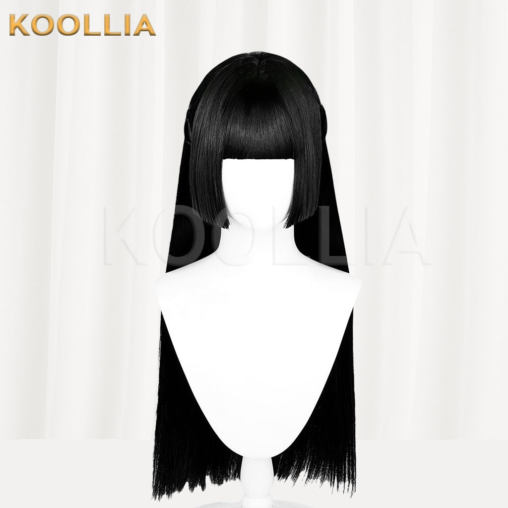 Zenless Zone Zero Hoshimi Miyabi Long Black Hair Basic Wig
