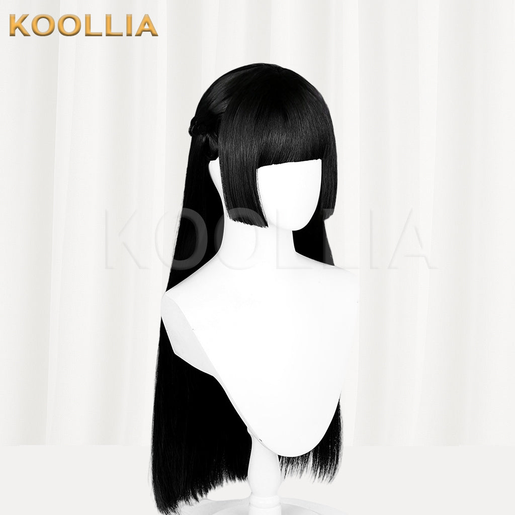 Zenless Zone Zero Hoshimi Miyabi Long Black Hair Basic Wig