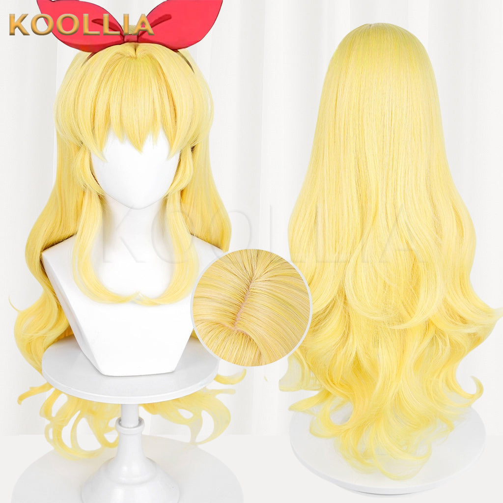 Aikatsu！Hoshimiya Ichigo Long Yellow Hair Basic Wig