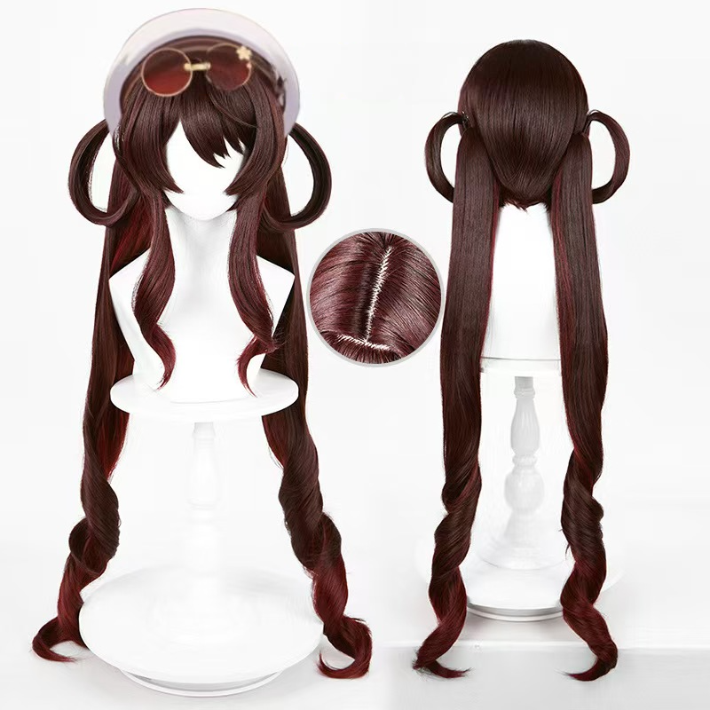 Genshin Impact Hutao Long Brown Hair Basic Wig