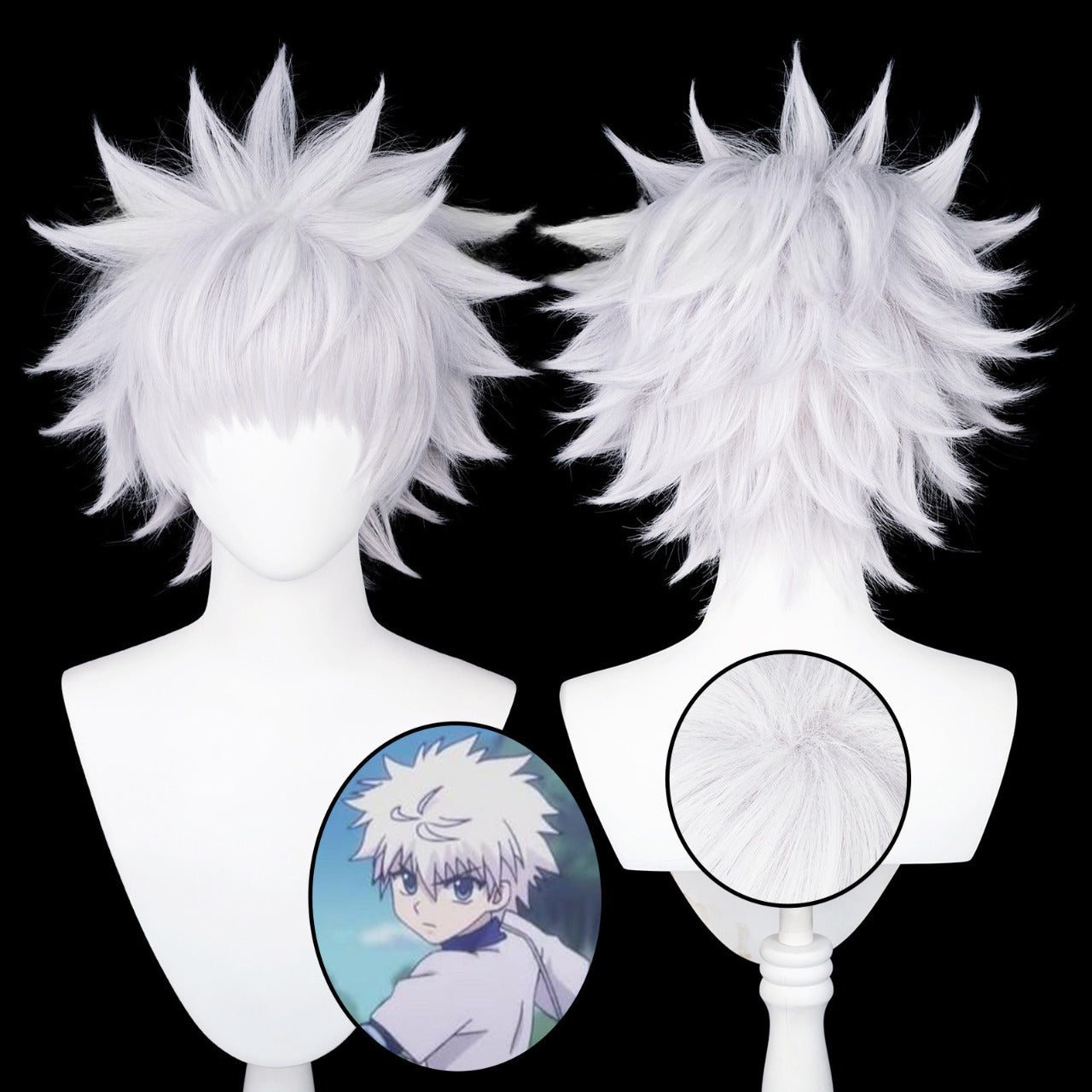 Hunter x Hunter Killua cosplay Basic Wig