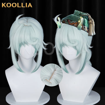 IdentityV Painter Edgar Valden Short Green Hair Basic Wig  KOOLLIA