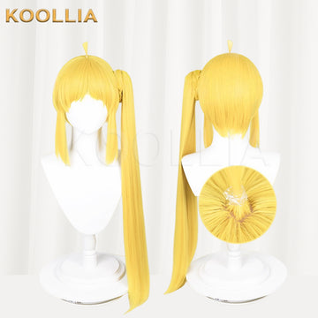 Bocchi The Rock Ijichi Nijika Long Yellow Hair Basic Wig Multi-angle Display by koollia